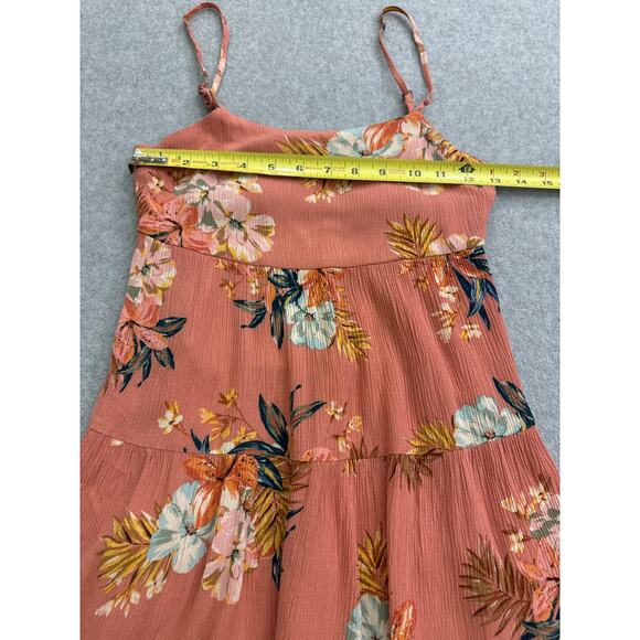 O’Neill Girl’s Jillian Punta Tropical Tiered Dress – Size Small - Picture 7 of 10
